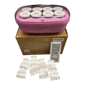 InfinitiPro Conair Mega Volume & Waves Jumbo 2" Hot Rollers Set w Clips - Boxed